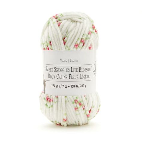 Sweet Snuggles Lite Blossom™ Yarn by Loops & Threads | Michaels Loops And Threads Yarn, Hats Crochet, Gifts Crochet, Crocheting Patterns, Beginners Crochet, Easy Crochet Blanket, Crochet Blanket Designs, Gift Crochet, Crochet Gift