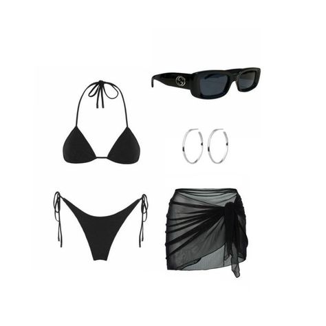 Swimsuit Outfit Ideas, Black Swimsuit Outfit, Swimsuit Outfit, Swimsuits Outfits, Suits Clothing, Beach Wear Outfits, Two Piece Swimsuit, Cute Swimsuits, Summer Fashion Outfits