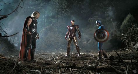 Marvel Cinematic Universe Timeline, Avengers Trailer, Shakespeare In The Park, Film Marvel, Avengers Pictures, Avengers 2012, Iron Man Captain America, Nick Fury, Clint Barton