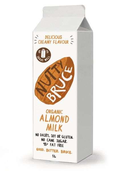 Fruit Juice Brands, Organic Almond Milk, Dairy Packaging, Rice Syrup, Milk Brands, Milk Packaging, Drinks Packaging Design, Kids Logo Design, Food Branding