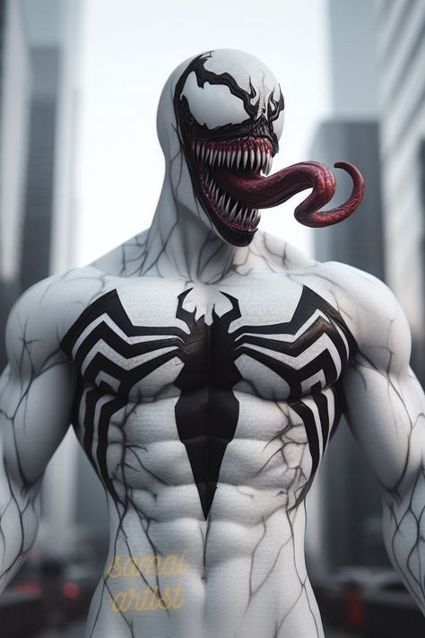 🕷️WHITE ANTI-VENOM 🕷️ 🔺 For Full View on iphone zoom in 🔺 ________________________________________ Target before DECEMBER❤️ 🎯 30K… | Instagram Spiderman Anatomy, Venom Avengers, Spiderman Wallpapers, Venom Carnage, Anti Venom, Venom Snake, 30k Followers, Cartoon Boy, Dark Wallpaper Iphone