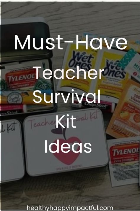 Show your appreciation to teachers by gifting them a thoughtful teacher survival kit! Assist your favorite teacher in gearing up for the new school year ahead or surprise them with a token of gratitude with these ideas that will bring smiles throughout the year. Give the invaluable gift of support and care with a teacher's survival kit - simple, yet meaningful. Click to grab the free printable tag! Teacher Marking Kit, Secret Pal Gift Ideas For Teachers, First Day Of School Survival Kit Teacher, Teacher Emergency Kit Gift, Teacher Survival Kit Free Printable, Teacher Survival Kit Ideas, Teacher Survival Kit Gift, Emergency Kit Gift, Middle School Teacher Ideas