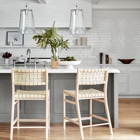 Counter Stools With Backs, Stool With Back, Set Building, Counter Bar, Stools With Backs, Adjustable Bar Stools, Whitewash Wood, Williams Sonoma Home, Counter Height Stools