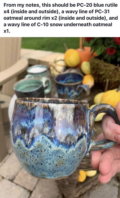 Blue Pottery Designs, Blue Rutile, Glaze Combinations, Amaco Glazes, Ceramic Glaze Recipes, Ceramic Texture, Pottery Painting Designs, Slab Pottery, Glaze Ceramics