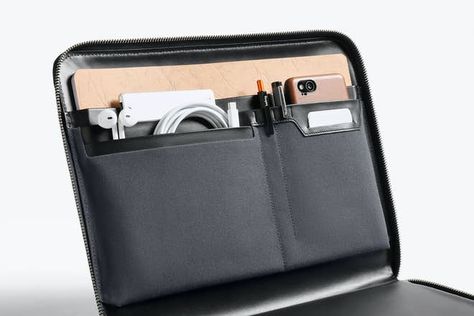 Tech Folio | Laptop Covers, Work Accessories, Stationery | Bellroy Laptop Organizer, Laptop Organization, A4 Notebook, Notebook Sleeve, Leather Folder, Mobile Office, Ipad Bag, Work Accessories, Work Essentials