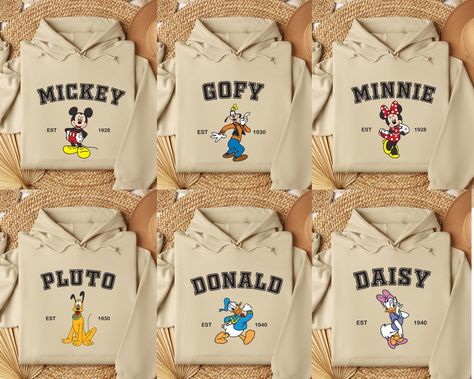 Disney Characters Matching Sweatshirt, Animal Kingdom Hoodie, Family Matching Sweater, Disney Birthday Shirt, Group Matching Sweatshirts by HeraShirt on Etsy Disney Hoodies Family, Disney Birthday Shirt, Group Matching, Disney Hoodies, Family Of 3, Matching Sweaters, Cartoon Sweatshirts, Matching Sweatshirts, Disney Birthday