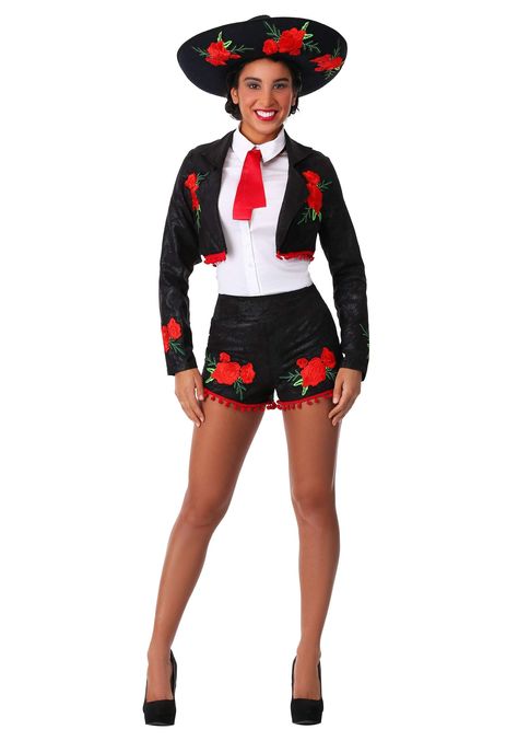 Mariachi Costume, Mariachi Outfit, Fantasy Fest, Mariachi Band, Womens Outfit, Face The Music, Patio Balcony, Beautiful Red Roses, Costume Store