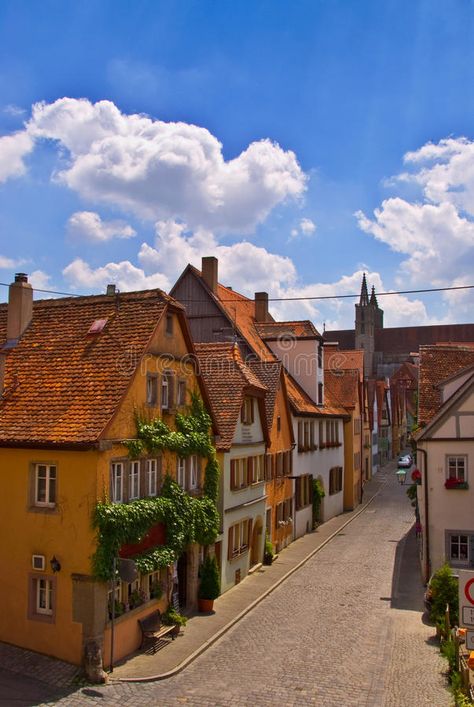 German Architecture Modern, German Townhouse, German Buildings, Austrian Architecture, Architecture References, Building References, Medieval Aesthetics, Town Architecture, German Town