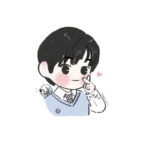 Enhypen Cartoon, Enhypen Chibi, Sunghoon Fanart, Enhypen Fanart, Twitter Enhypen, Chibi Wallpaper, Kpop Drawings, Enhypen Sunghoon, Bear Wallpaper