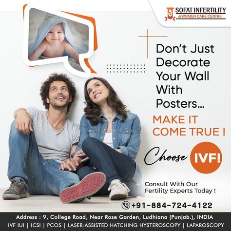 Don’t Just Decorate Your Wall With Posters… MAKE IT COME TRUE! Choose IVF! CONSULT WITH OUR FERTILITY EXPERTS TODAY! Wall With Posters, Starting A Family, Fertility Testing, Fertility Doctor, Ivf Clinic, Embryo Transfer, Ivf Center, Male Fertility, Fertility Center