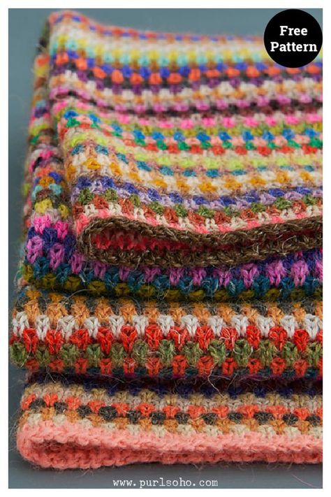 Knitting Patterns Free Blanket, Stash Buster, Purl Soho, Knit Throw, Knitted Afghans, Blanket Knitting, Blanket Knitting Patterns, Beautiful Knitting, Yarn Shop