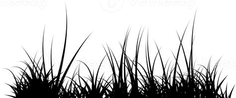 Grass Silhouette, Grass Drawing, Grass Vector, Backyard Signs, Beach Grass, Plant Vector, Flowers Png, E Tattoo, Silhouette Png