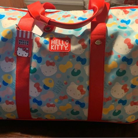 Brand New With Tags Hk Rolling Duffle Bag Great Quality Beautiful Bag Sanrio Bags, Rolling Duffle Bag, Sanrio Bag, Beautiful Bags, Travel Bags, Duffle Bag, Hello Kitty, Rolls, Kitty