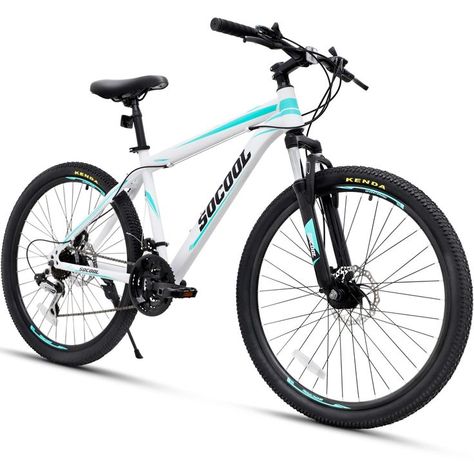 26 Inch Mountain Bike, 21 Speed Bicycle with Full Suspension, Adult Road Offroad City Bike, Full Suspension MTB Cycling Road Racing with Anti-Slip Double Disc Brake for Men Women [US in Stock] Full Suspension Mtb, Full Suspension Mountain Bike, Speed Bicycle, Bicycle Race, Hybrid Bike, Mountain Bicycle, Mountain Bikes, City Bike, Cycling Equipment