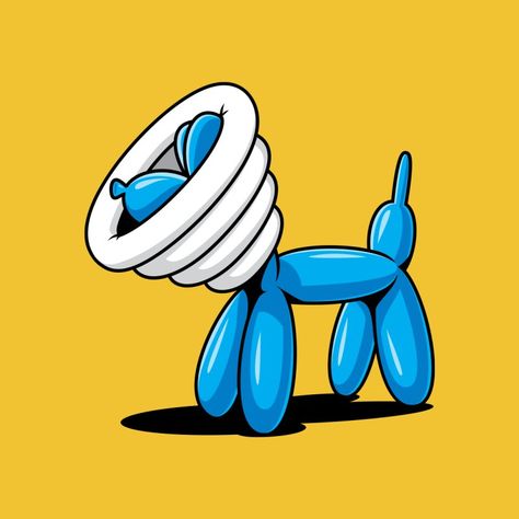 Poor balloon dog just had a trip to the balloon vet. A funny pop culture design by Glenn Jones made for a Tshirt but also available on lots of other cool products