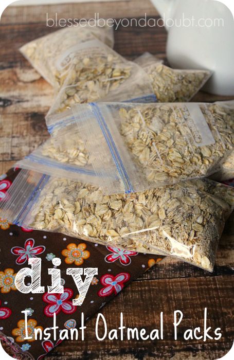 Homemade Instant Oatmeal, Instant Oatmeal Packets, Diy Oatmeal, Breakfast Baking, Food Prepping, Frugal Cooking, Skip Breakfast, Breakfast Inspiration, Homemade Oatmeal