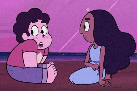 Steven Universe Season 1, Steven Universe Screenshots, Steven Universe Connie, Steven Universe Pfp, Steven And Connie, Connie Steven Universe, Connie Stevens, Steven Universe Pictures, Lapis Lazuli Steven Universe