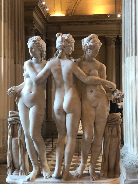 Nova Art, Anatomy Sculpture, The Three Graces, Mythology Tattoos, Greek Mythology Art, Greek Sculpture, Native American Artifacts, Museums In Paris, Three Graces