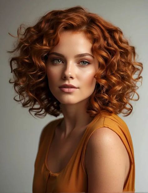 37 Spring Hair Color Trends For Curly Hair In 2024 Curly Dark Auburn Hair, Red Curly Short Hair, Hair Colour Ideas For Short Hair, Curly Copper Hair, Auburn Curly Hair, Curly Hair Color Ideas, Curly Hair Color, Curly Red Hair, Spring Hair Color Trends