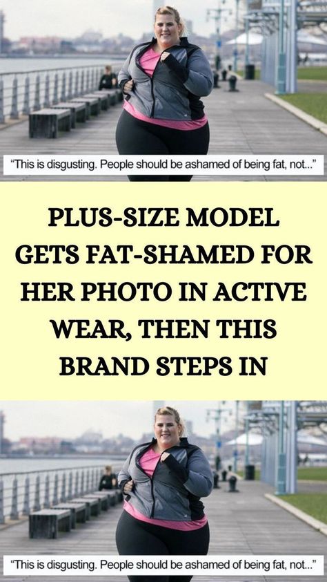 Plus-Size Model Gets Fat-Shamed For Her Photo In Active Wear, Then This Brand Steps In Plus Size Gym Outfits, Oversize Denim Jacket, Baggy Jean Shorts, Fall Activewear, Modest Activewear, Womens Activewear Tops, Adidas Sambas, Outdoor Clothing Brands, Stylish Activewear