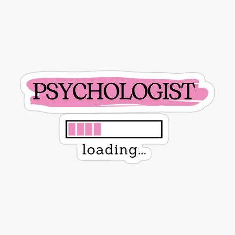 Get my art printed on awesome products. Support me at Redbubble #RBandME: https://www.redbubble.com/i/sticker/Pink-Psychologist-Loading-Gift-for-Psychology-Student-by-PakoArtStudio/156572138.JCQM3?asc=u Psychologist Aesthetic Art, Psychology Student Aesthetic Pink, Psychology Pink Aesthetic, Psychology Stickers Aesthetic, Pink Psychology Aesthetic, Psychology Stickers Printable, Psychology Student Motivation, Clinical Psychology Aesthetic, Psychology Vision Board