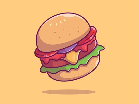 Flying fast Food 🌭 🍔 🍟 🍕🍦🥤 by catalyst Vector Design Background, Burger Icon, Burger Cartoon, Fast Food Logos, Shape Icon, Burger Pizza, Psy Art, Cartoon Food, Food Cartoon