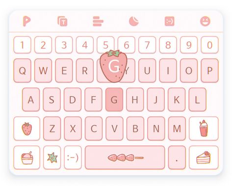 [play keyboard] Kawaii Keyboard Theme, Play Keyboard Themes, Strawberry Keyboard Wallpaper, Play Keyboard Aesthetic, Keybored Wallpapers, Hello Kitty Keyboard Wallpaper, Strawberry Keyboard, Keyboard Wallpaper Aesthetic Pink, Gboard Keyboard Wallpaper Aesthetic