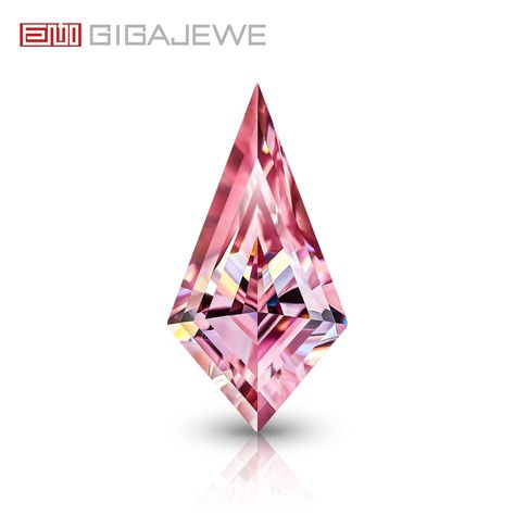 Brand:GIGAJEWE® Product Name: GIGAJEWE Pink Moissanite Manual cut Kite shape Gemstone Loose Brilliant Stone  By Excellent Cut For Jewelry Making Main Stone Material:Moissainte Stone  cut:Manual cut Shape:Kite Cut Color:Pink color  Customization:Can select different kinds of gemstone for customization Crystals Shapes, Gem Shapes, Shape Tattoo, Shiny Rings, Pink Jewels, Gemstone Art, Shiny Objects, Faceted Gems, Pink Gem