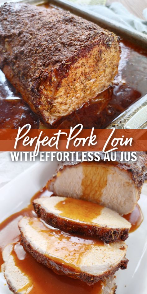 Easter Pork Loin, Slow Roasted Pork Loin Oven, Slow Roasted Pork Loin, Oven Roasted Pork Loin, Pork Loin Oven, Boneless Pork Loin Recipes, Pork Loin Recipes Oven, Pork Ideas, Baked Pork Loin