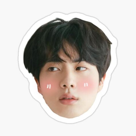 "Cute V BTS " Sticker by carrychiam | Redbubble Cute Jin, Sticker Face, Sticker Bts, Stickers Bts, Bts Sticker, Face Cut Out, Bts Stickers, Cute V, Cute Laptop Stickers