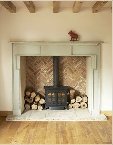 Wood Burning Fireplace Inserts, Large Fireplace, Wood Stove Fireplace, Farmhouse Fireplace, Pellet Stove, Log Burner, Up House, Home Fireplace, Fireplace Inserts