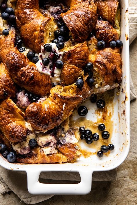 Cream Cheese Croissant, Croissant French Toast Bake, Croissant French Toast, Half Baked Harvest Recipes, Cheese Croissant, Harvest Recipes, Half Baked, French Toast Bake, Half Baked Harvest