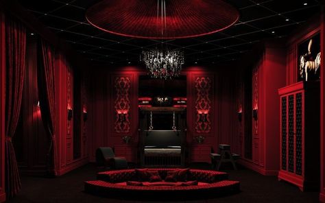 Home Dungeon Ideas, Club Private Room, Dungeon Room Playrooms Play Areas, Dungeon Bedroom, Red Room 50 Shades Diy, Adult Toy Room, Red Playroom, Dungeon Ideas, Pleasure Room