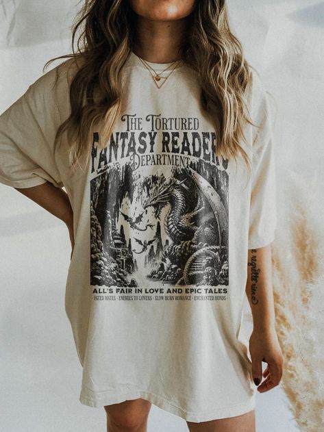 The Tortured Readers Department Shirt Fantasy Reader Shirt Booktok Merch Alls Fair in Love Shirt Book Lover Gift Born to Read Bookish Shirt - Etsy Australia Booktok Merch, Oversized T Shirt Dress, Embroidered Tee, Love Shirt, New Wardrobe, Book Lovers Gifts, Book Lover, Tee Design, Graphic Shirts