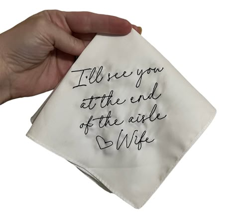 Groom wedding handkerchief  100% cotton Wedding Accessories For Groom, Gift For The Groom From The Bride, Day Of Wedding Gift For Groom, Fiancé Gifts For Him, Wedding Day Gifts For Groom, Embroider Handkerchief, Small Wedding Details, Groom Gift From The Bride, Husband Wedding Gift