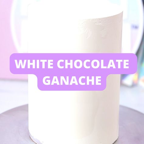 White Chocolate Ganache Recipe Ganache Frosting Cake, Dark Chocolate Ganache Recipe, Chocolate Ganache Frosting Recipe, White Chocolate Ganache Frosting, Ganache Recipe Frosting, White Chocolate Ganache Recipe, Chocolate Ganache Drip Cake, Ganache Recipes, Frost Form