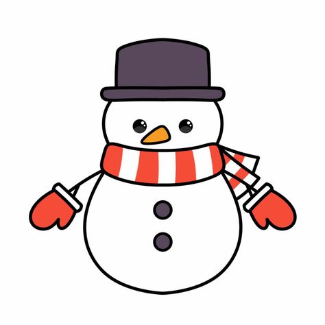 Year Round Christmas Trees Cute Snowmen Drawings, Snowman Drawing, Simple Snowman, Draw A Snowman, Easy Abstract Art, Abstract Art Projects, How To Make Glitter, Christmas Drawings, Flower Pot Crafts