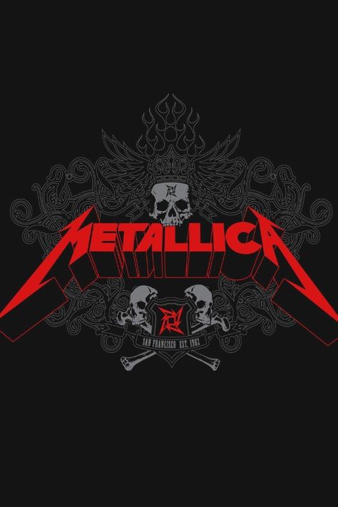 Metallica Music, Metallica Concert, Metallica Logo, Metallica Art, Rock N Roll Art, Rock Band Posters, Heavy Metal Art, Heavy Metal Rock, Pochette Album