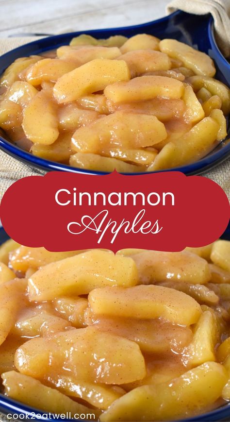 How To Make Cooked Apples, Stouffers Harvest Apples Recipe, Quick Cinnamon Apples, Cinnamon Stewed Apples, Cooked Apples Healthy, Cooking Apples On Stove, Easy Cooked Apples, Easy Baked Cinnamon Apples, Recipe For Baked Apples