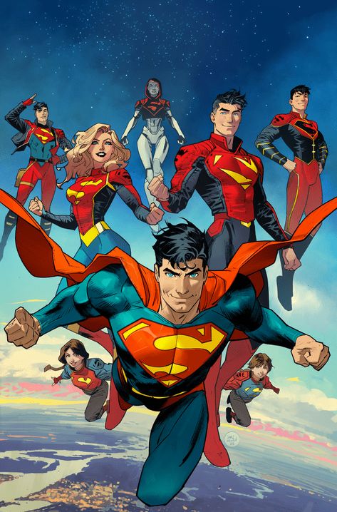 Superhero Comics Art, Dan Mora, Superman Gifts, Supergirl Comic, Dc Comics Wallpaper, Superman Family, Dc Comics Heroes, Superman Art, Superman Comic