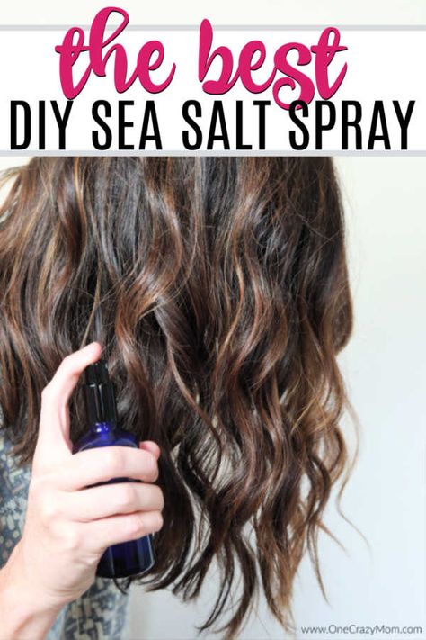 This super easy DIY Sea Salt Spray gives your hair amazing texture and waves in minutes. Make this homemade sea salt spray today! Diy Texturizing Spray For Hair, Salt Water Hair Spray, Diy Salt Spray, Texture Spray For Hair, Diy Sea Salt Spray, Epsom Salt For Hair, Salt Spray Hair, Beach Wave Spray, Diy Hair Spray