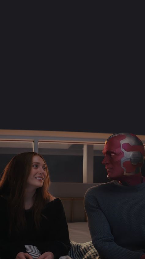 Wanda Maximoff And Vision, Wandavision Lockscreen, Wandavision Wallpaper, Wanda Marvel, Wanda Vision, Paul Bettany, Elizabeth Olsen Scarlet Witch, Scarlet Witch Marvel, Marvel Photo