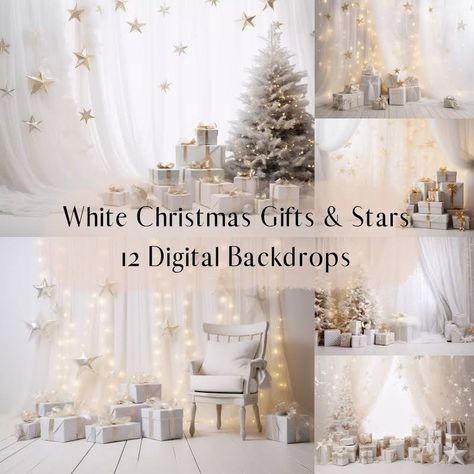 Simple Christmas Backdrop, Diy Christmas Photoshoot, Winter Wonderland Cake, Composite Photography, Digital Photography Backdrops, Winter Backdrops, White Overlay, Christmas Photo Booth, Christmas Mini Sessions