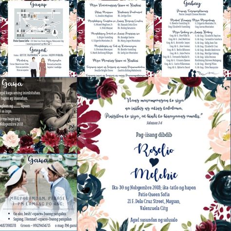 Filipino Inspired Wedding Invitations, Tagalog Invitation Wedding, Filipino Wedding Invitation Sample, Filipiniana Wedding Theme Invitation, Filipiniana Invitation, Filipino Invitation, Filipino Wedding Invitation, Pinoy Aesthetic, Wedding Invitation Content