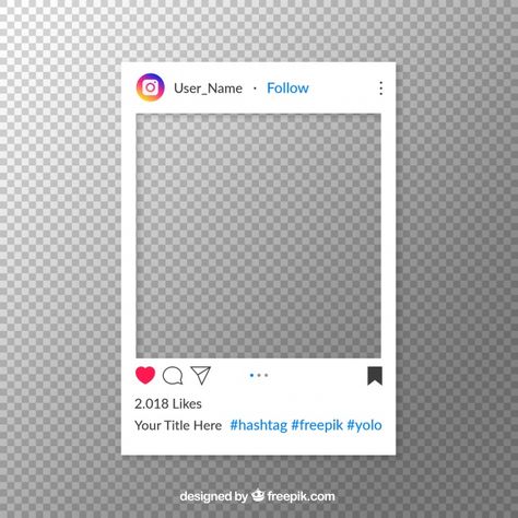 Instagram post with transparent backgrou... | Free Vector #Freepik #freevector #freebackground #freemockup #freetechnology #freeicon Blur Background Photography, Black Background Photography, Instagram Photo Frame, Studio Background Images, Free Photo Frames, Black Background Images, Lightroom Presets Portrait, Instagram Frame Template, New Background Images