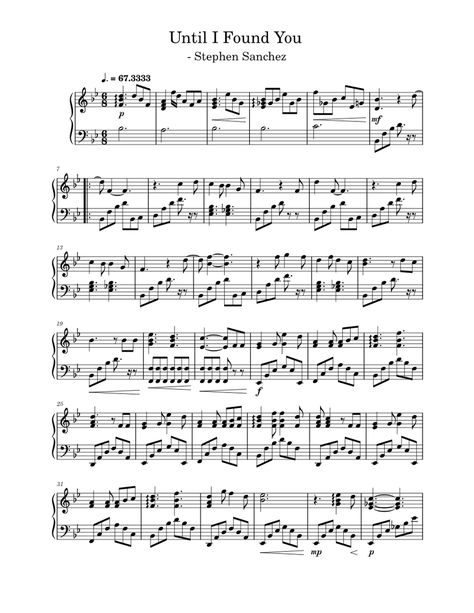 Until I Found You – Stephen Sanchez (Piano) Sheet music for Piano (Solo) | Musescore.com Until I Found You Piano Sheet Music, Until I Found You Piano Sheet, Pretty Piano Sheet Music, Vienna Piano Sheet Music, Until I Found You Piano Notes, Kpop Clarinet Sheet Music, Until I Found You Piano, Free Piano Sheet Music Printables, Music Sheets Piano