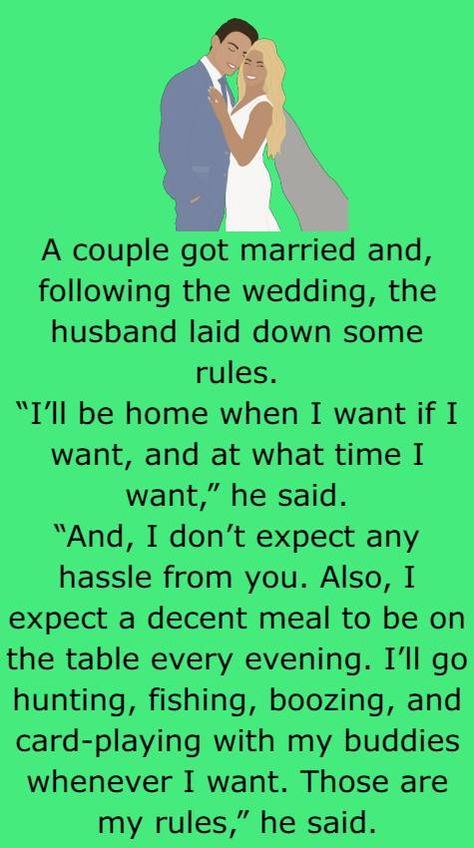 A couple got married and - Funny Jokes and Story | Humors - Funny Jokes and Story | Humors Husband Humor Married Life, Wedding Jokes, Couples Communication, Couples Jokes, Funny Marriage Jokes, Photography Movies, Witty One Liners, Wife Jokes, Short Jokes Funny