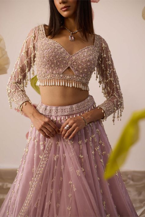 Roqa | Lily Pink Lehenga Set | INDIASPOPUP.COM