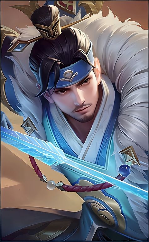 Yi Sun Shin Mobile Legends, Yi Sun Shin, Yi Sun Sin, Wallpaper Violet, Iphone Wallpaper Violet, Splash Art, Mobile Legends, Anime Drawings, Iphone Wallpaper