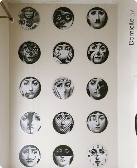 DIY Wall Decor | Fornasetti Knock Off Faces Wallpaper–Rental Home Approved! Fornasetti Wallpaper, Faces Wallpaper, Technical Difficulties, Bohemian Interior, Cleaning Walls, Interior Deco, Salon Decor, Eclectic Home, Free Hd Wallpapers